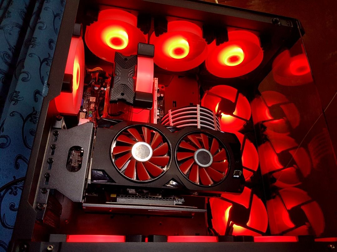 Gaming Rig with 8 GB GPU in a Coolman Robin 2 Set Up / Desktop PC ...