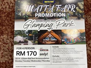 Glamping Gopeng Quad Tent