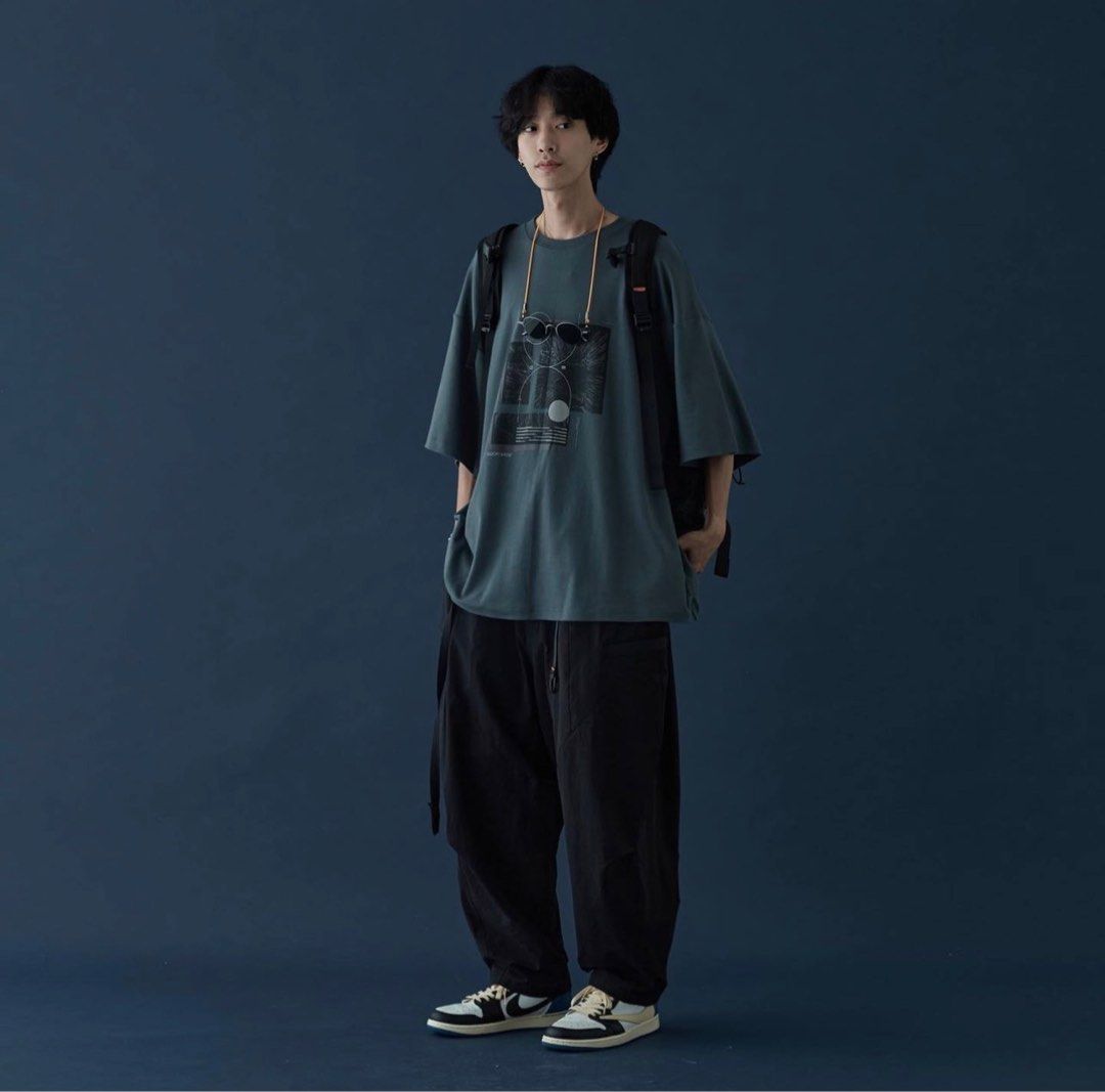 GOOPiMADE® “BR-03” Soft Box Basic Pants - Black, 男裝, 褲＆半截裙