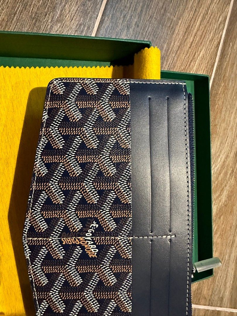 GOYARD INSERT LOUISE 卡包帆布小牛皮山羊皮棕色尺寸： 21x1x11.5cm - LuxuryGZ