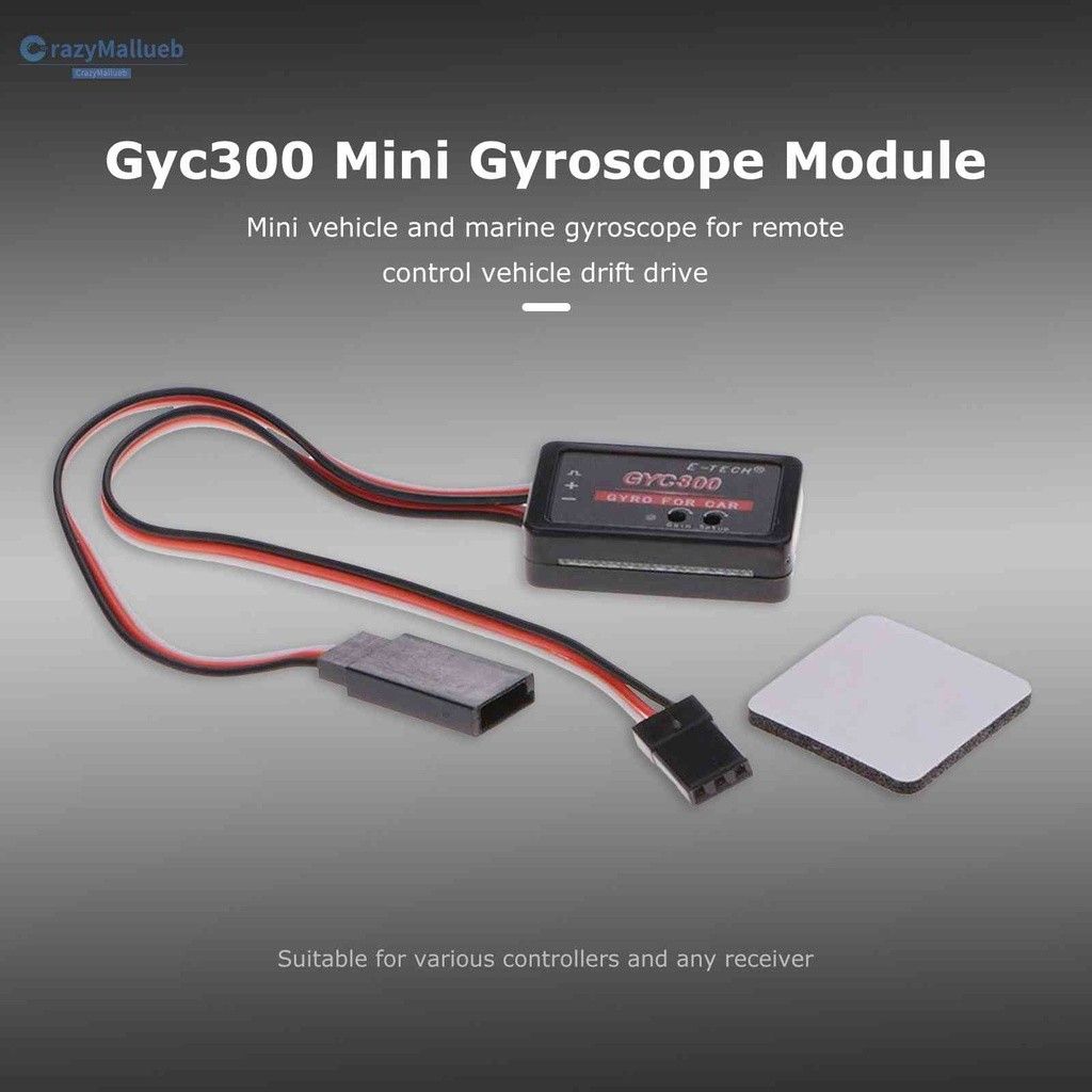 (Instocks) Gyro Module 4.8V-6V RC Drift Car Boat Mini Gyroscope ...