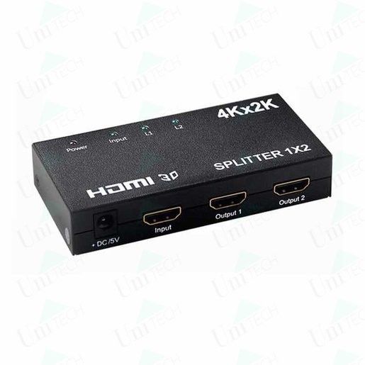 HDMI 分配器1入2出專業級台灣EP晶片/金屬外殼/高清4kx2k 分頻器 2-port