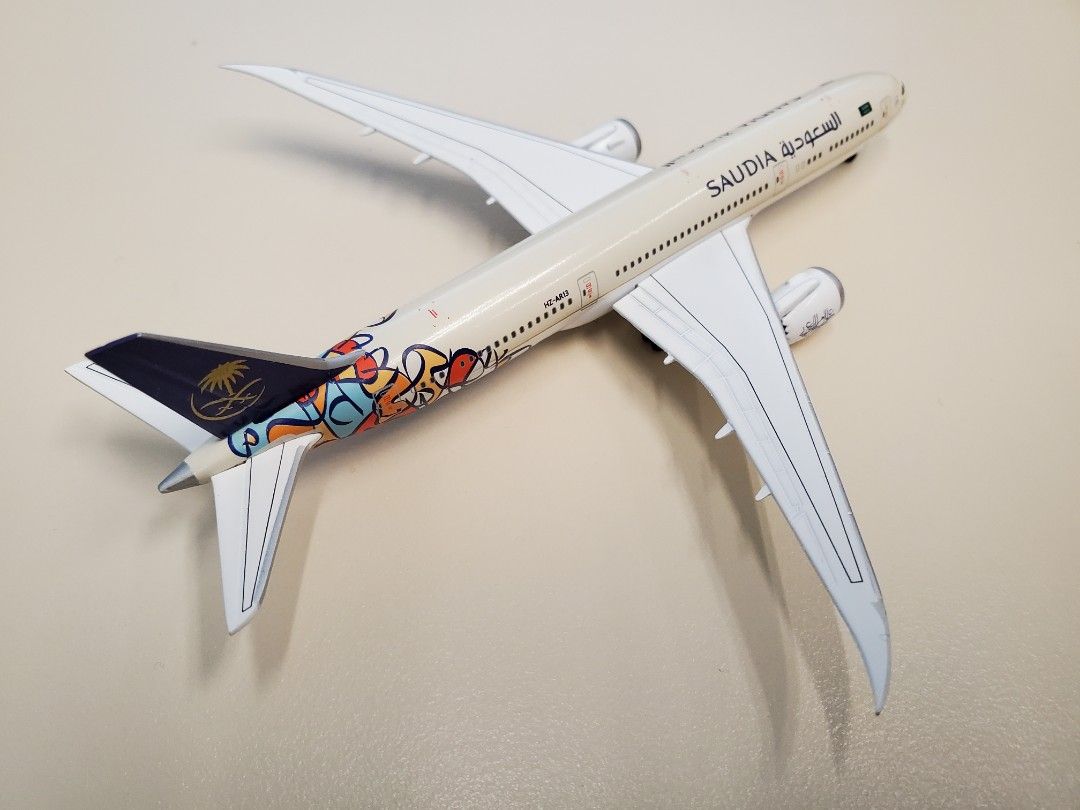Herpa 1:500 (536172) 沙地阿拉伯航空 Saudia 波音 Boeing 787-9 會員限量版模型 club model ...