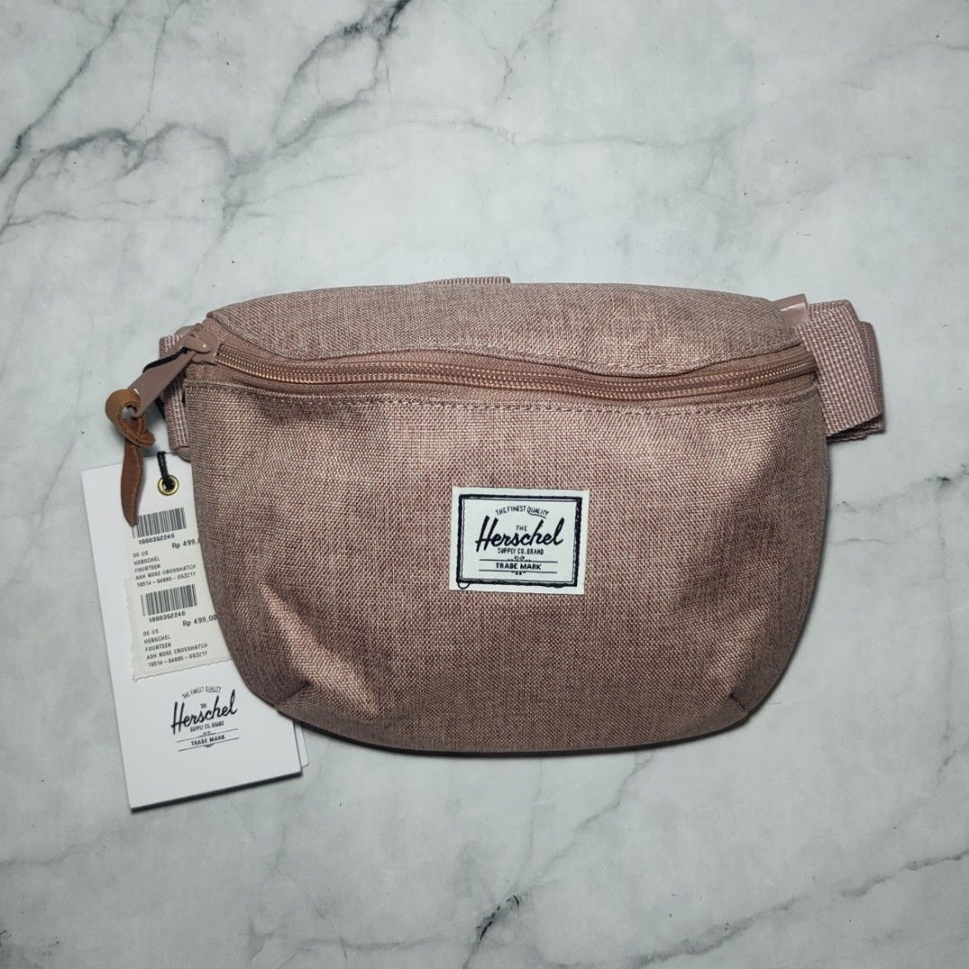 Herschel Fourteen Hip Pack 1L US Ash Rose X Crosshatch Waist Bag