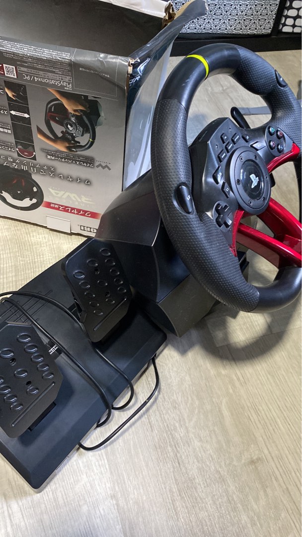 Hori Steering Wheel, Video Gaming, Video Games, PlayStation on Carousell
