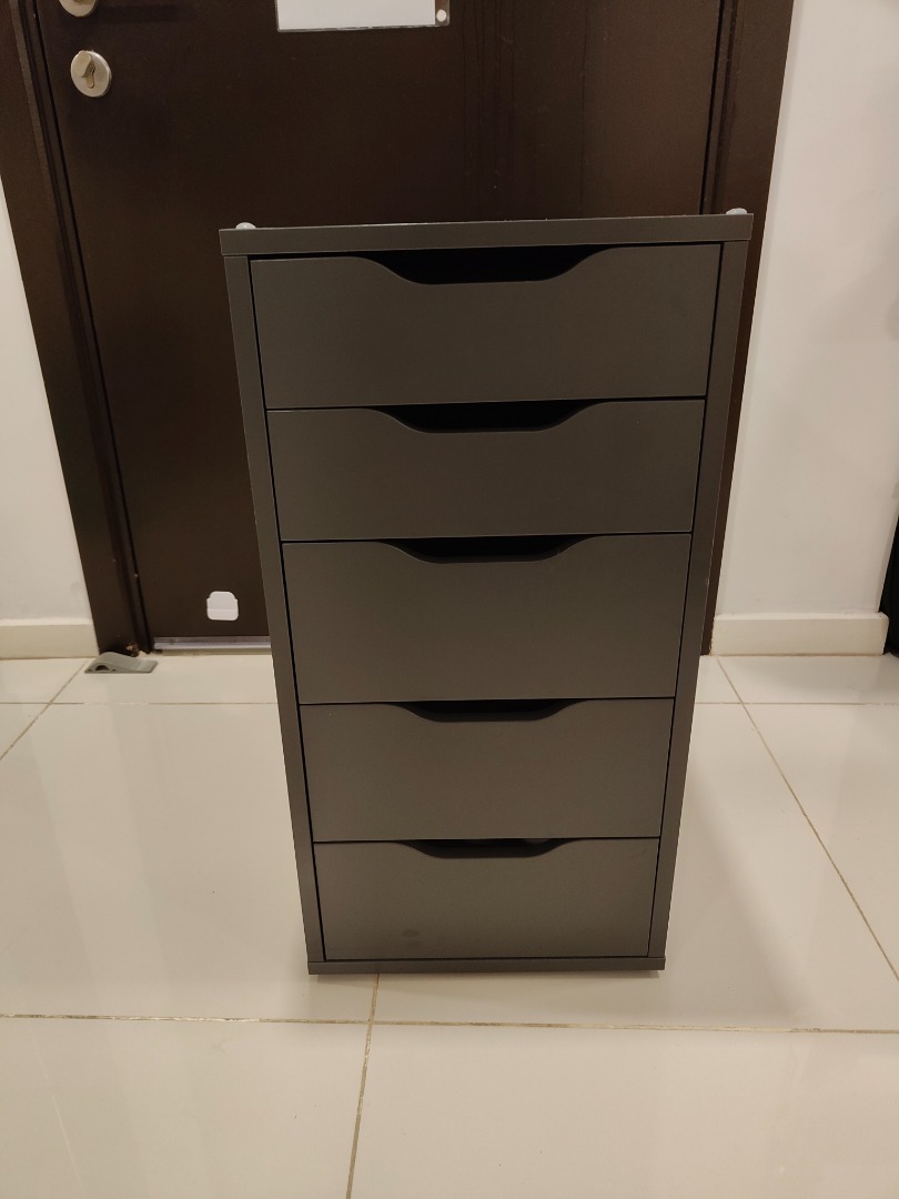 Ikea Alex 5 Drawer Shelf, Furniture & Home Living, Furniture, Shelves
