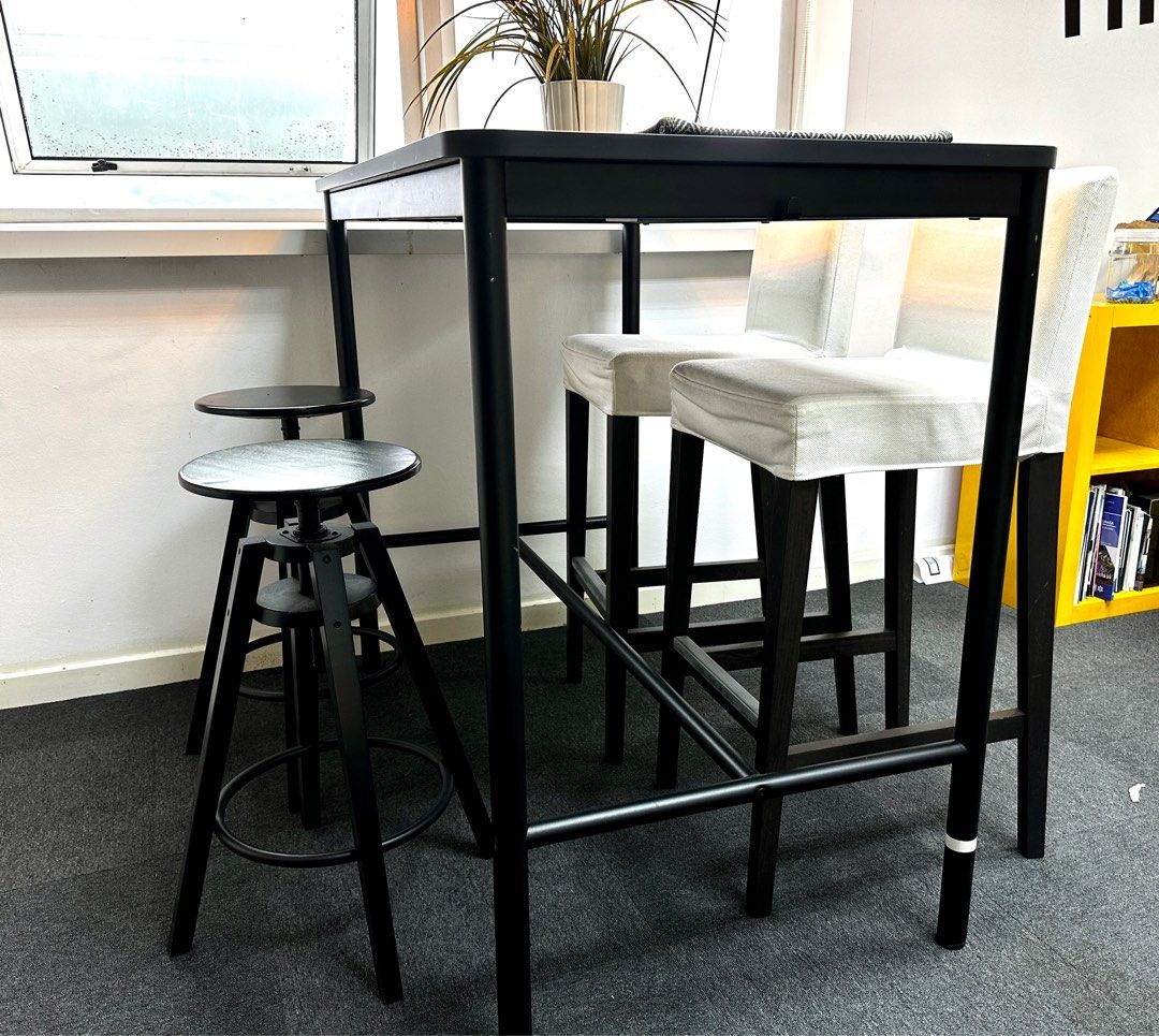 IKEA Bar table & stool, Furniture & Home Living, Furniture, Tables