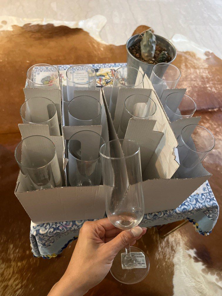 IKEA flute champagne glasses, Furniture & Home Living, Kitchenware