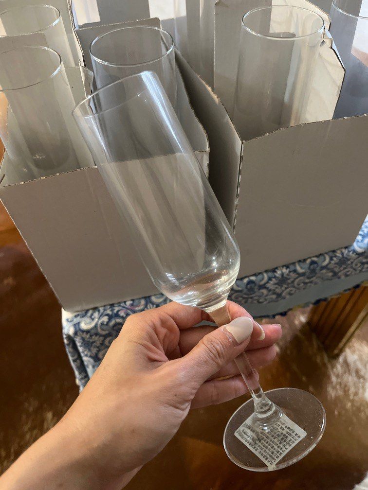 IKEA flute champagne glasses, Furniture & Home Living, Kitchenware