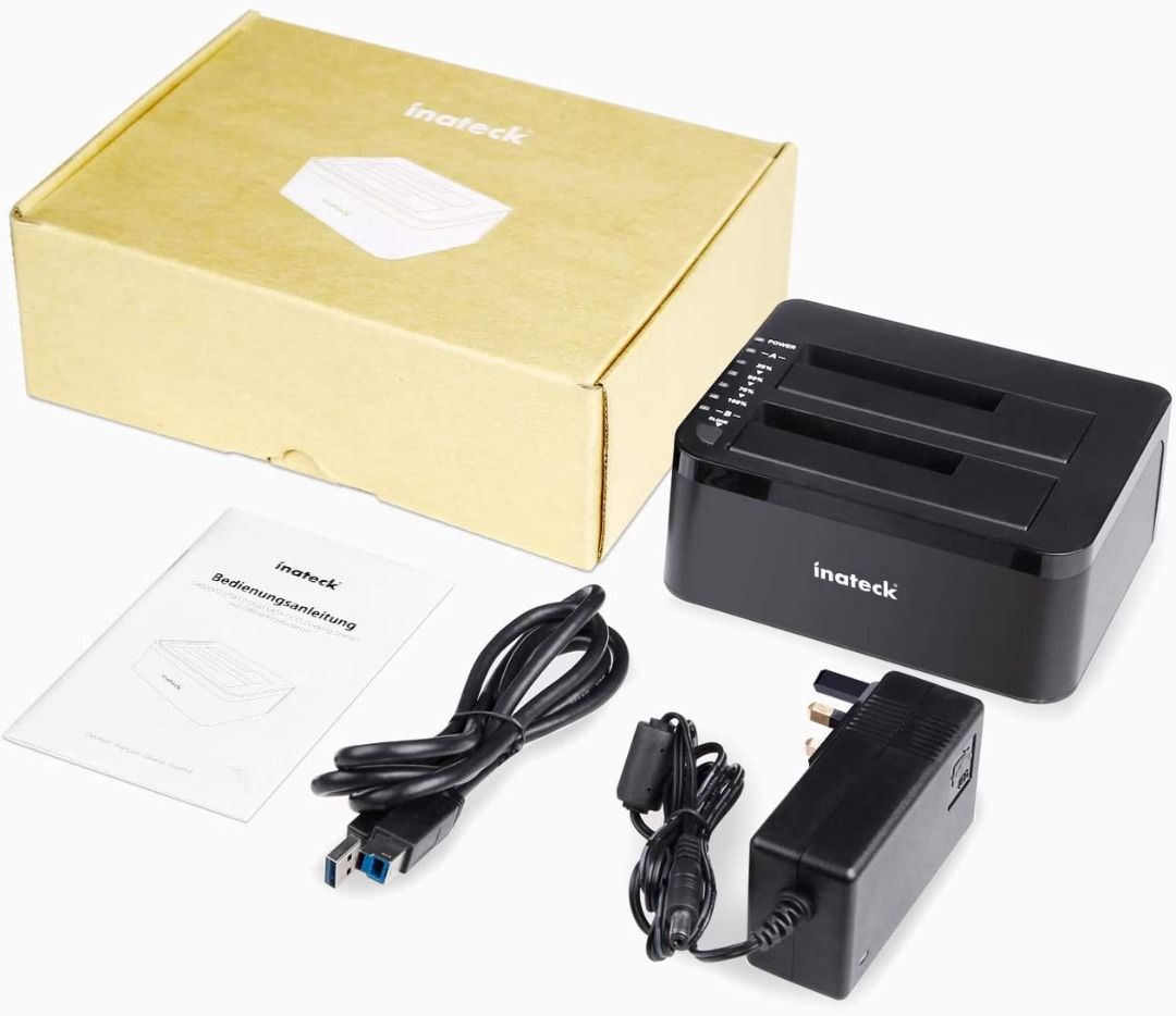 "Inateck USB 3.0 to SATA 2Bay USB 3.0 Hard Drive Docking Station with