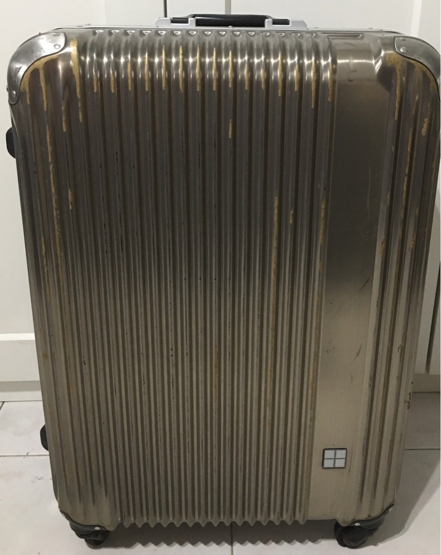 Japanese Luggage Bag TOKYU HANDS Full Aluminium 29" inches Metal Case, Hobbies & Toys, Travel