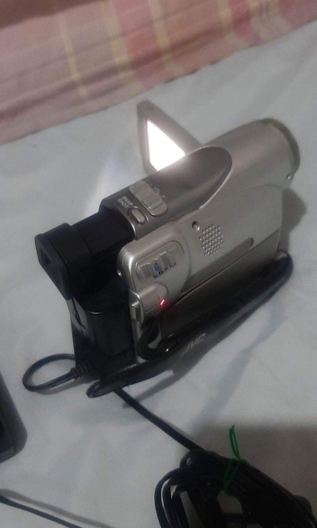 Jvc handycam with charger, Photography, Video Cameras on Carousell