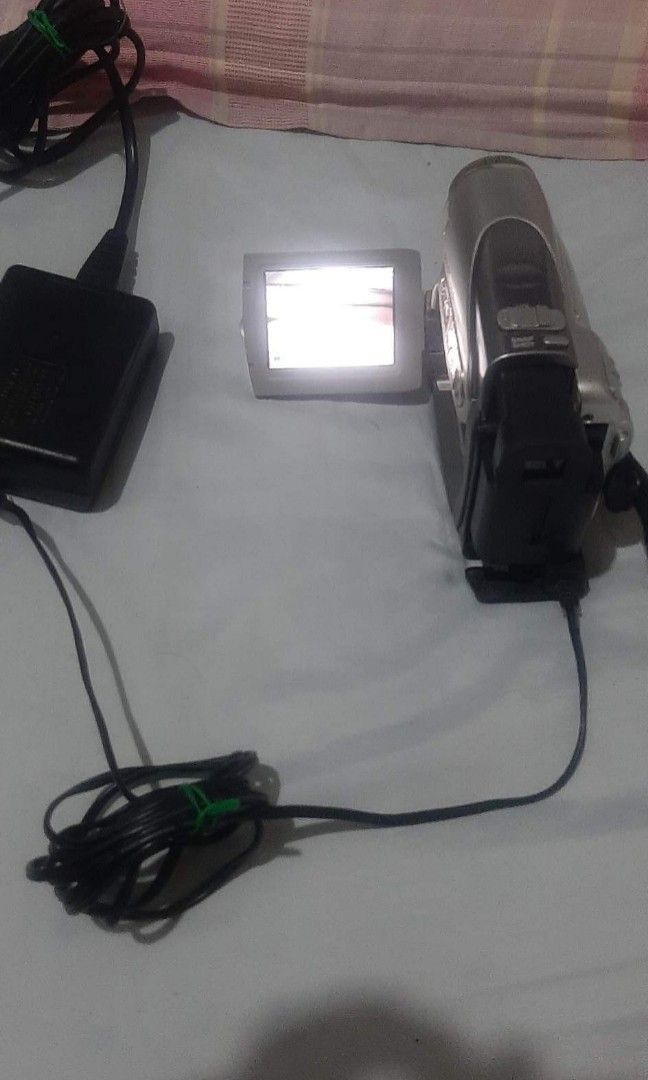 Jvc handycam with charger, Photography, Video Cameras on Carousell