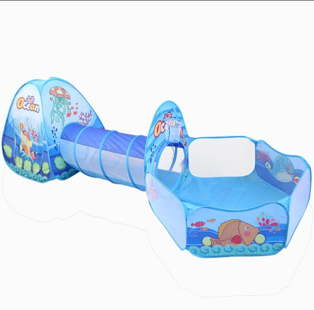 Kid tent set pcs play tent tunnel Free deliver, Hobbies