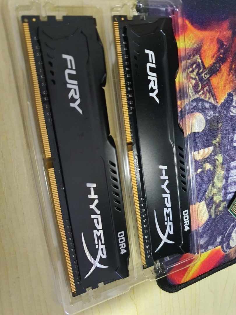 Kingston Fury 2 x 4GB DDR4 Ram, Computers & Tech, Parts & Accessories ...
