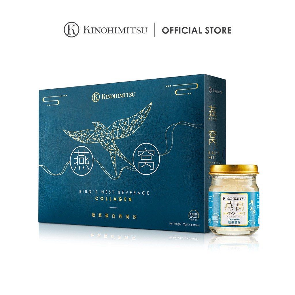 Kinohimitsu Bird Nest's with Collagen 6's Gift Set, Health & Nutrition