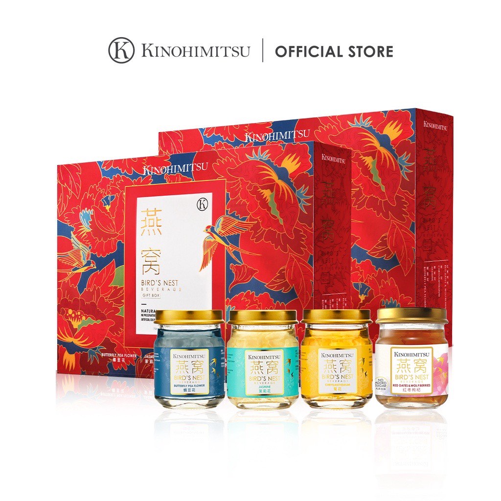 Kinohimitsu Bird’s Nest Gift Set 8’s (Floral + Red Dates), Health