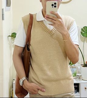 Korean style personality men fashion hip hop cargo vest Asymmetric design  man vintage streetwear vest sleeveless jacket