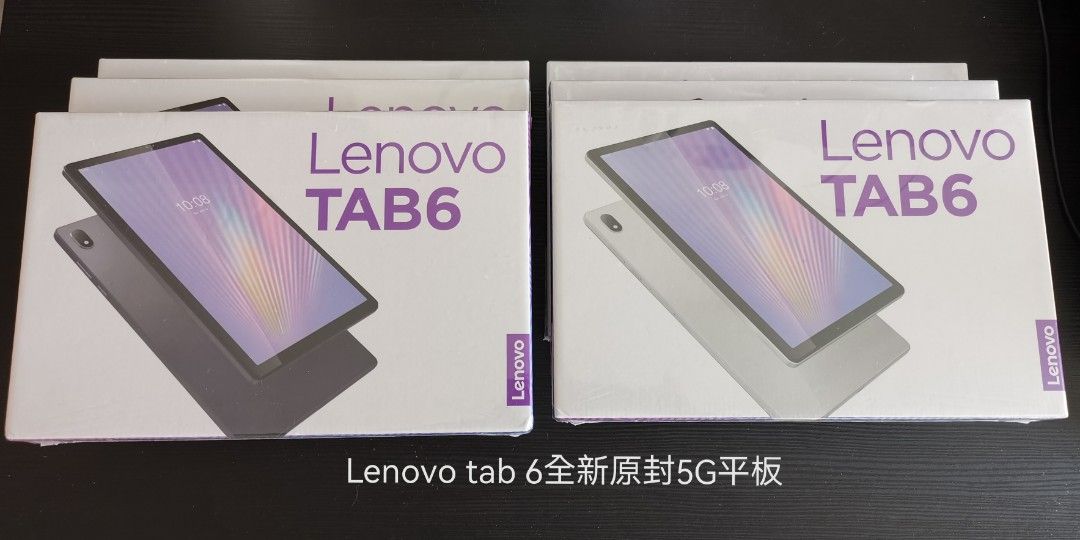 日版Lenovo Tab 6 WIFI+5G平板全新品原封黑色/白色, 手提電話, 平板