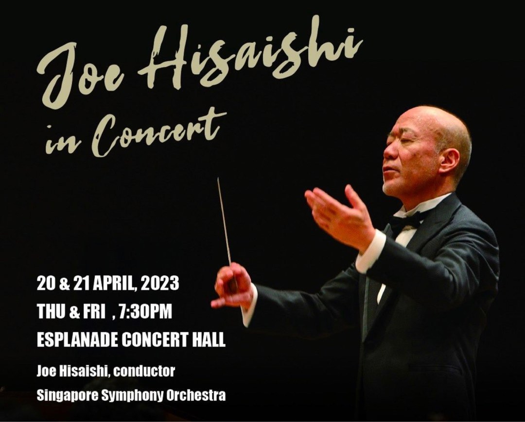 [LF] Joe Hisaishi Concert Singapore Tickets, Tickets & Vouchers, Event