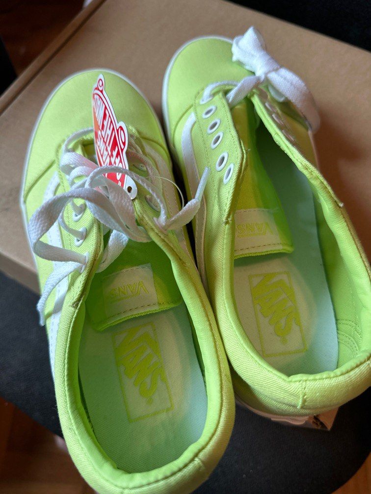 Lime green new arrivals old skool vans