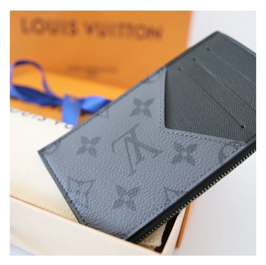 Louis+Vuitton+M69533+Monogram+Eclipse+Reverse+Canvas+Coin+Card+