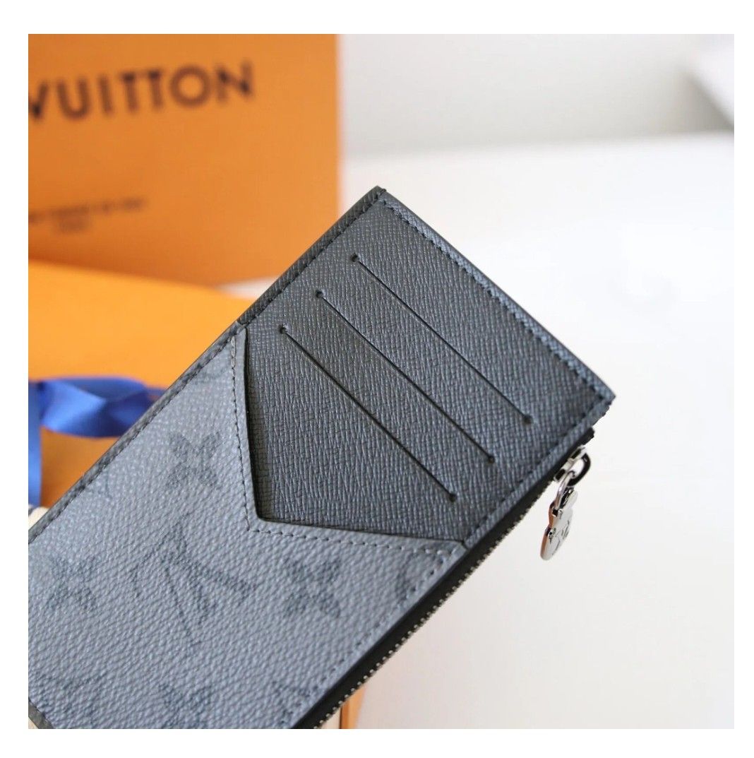 Louis Vuitton Eclipse Sunset Coin Card Holder w/ Entrupy COA *Pre-Owned*