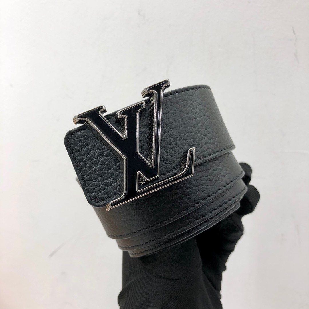 LV Belt (40mm) Black Grey, Luxury, Accessories on Carousell