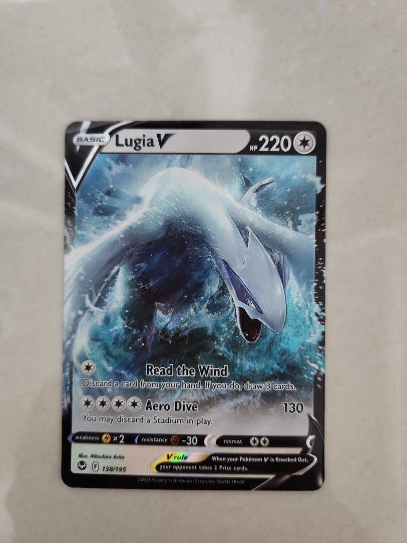 lugia v pokemon card value Vstar 139/195- Silver Tempest - Ultra Rare VSTAR Power Ability Summoning Star During your turn Lugia V #185 Prices |