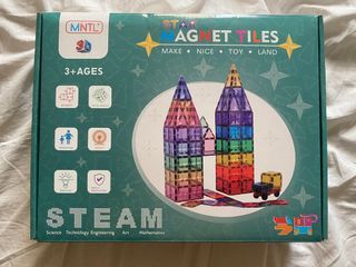 Magnetic Tiles STEAM Educational Toy for Kids 108PCS