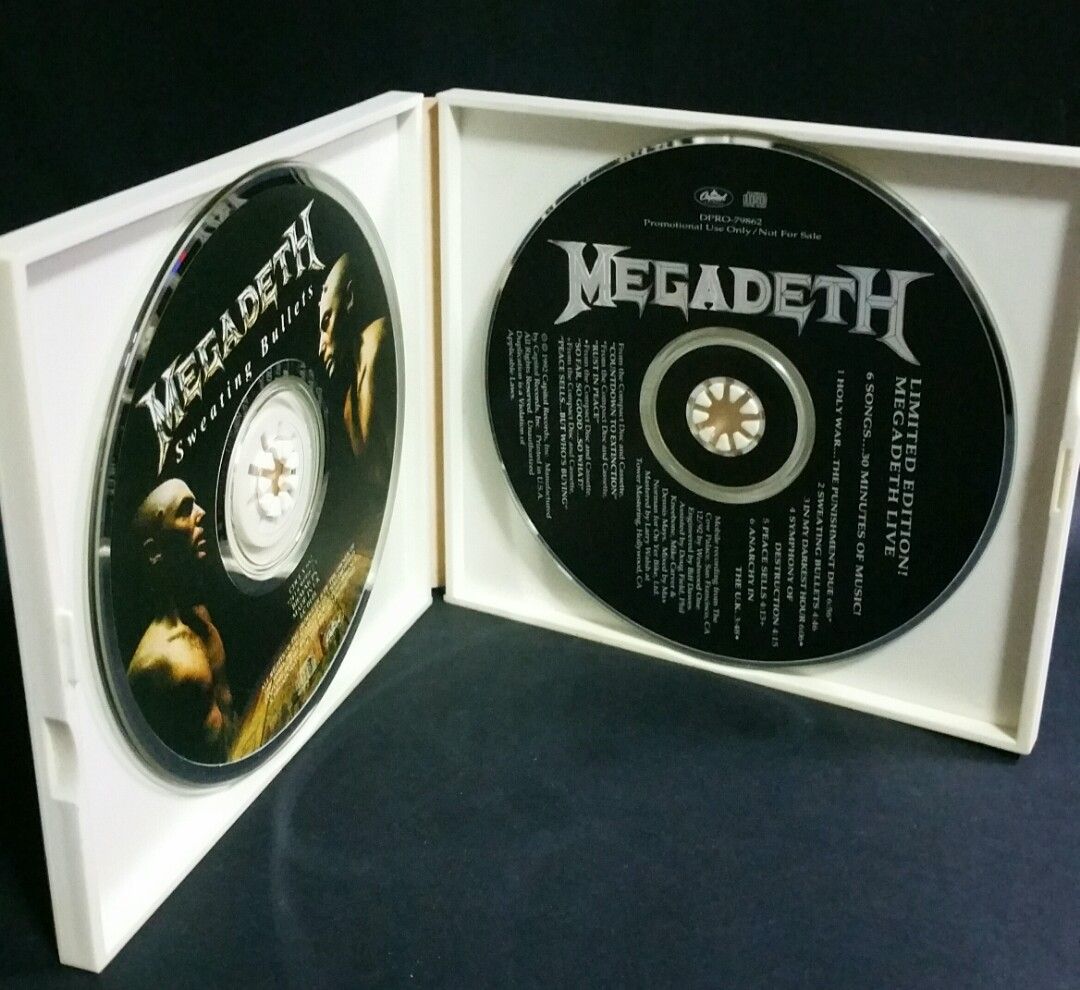 Megadeth (sweating bullets) 2cd limited edition singles metal