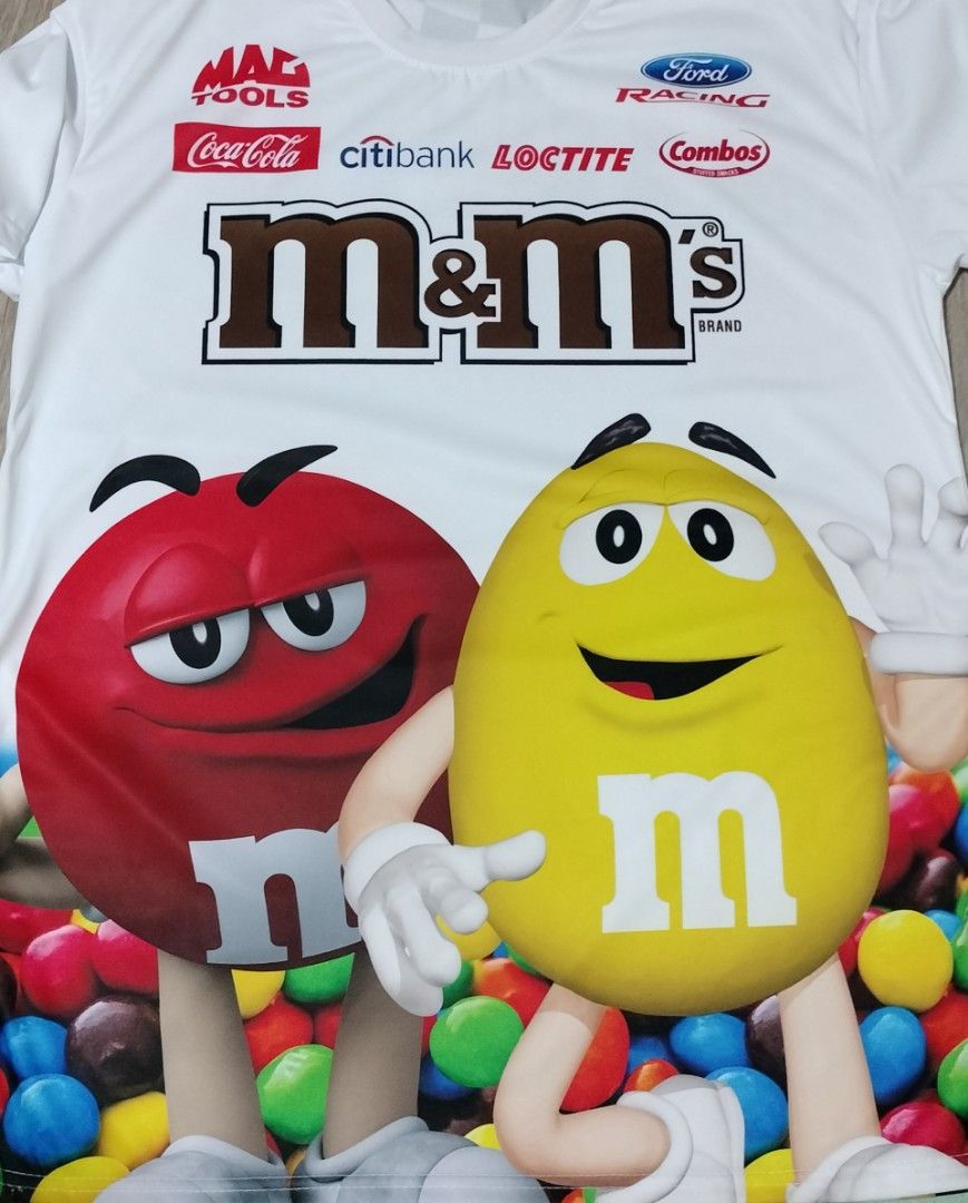 M&M's Racing Print Oversized Tshirt, Women's Fashion, Tops, Shirts on ...