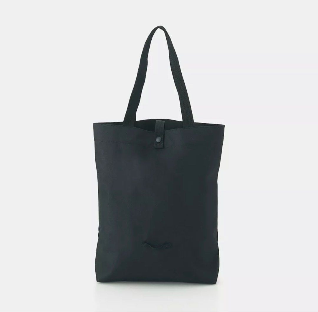 Men's Tote Bag, Convertible Black Business Tote Bag