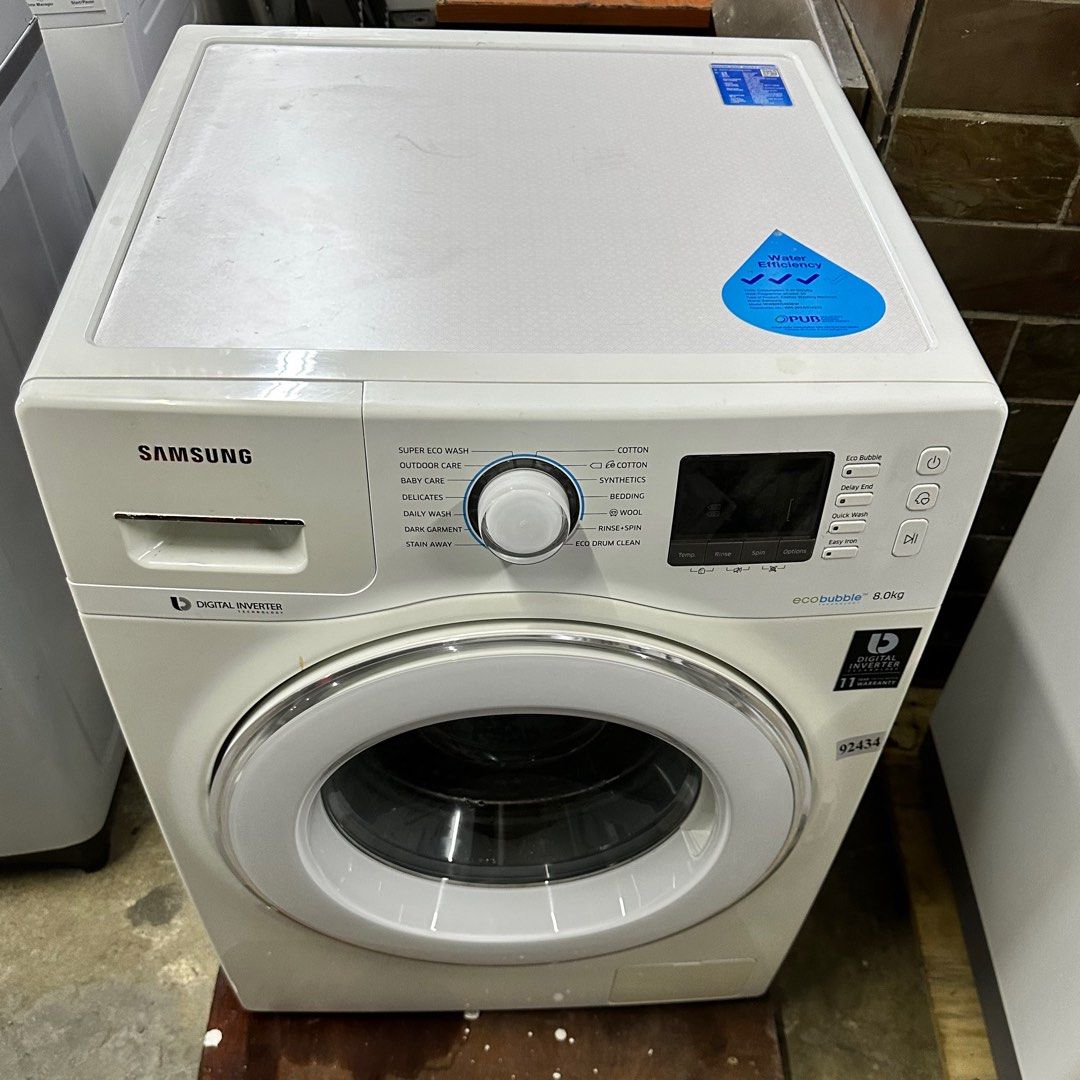 MUST BUY! SAMSUNG 8KG FrontLoader Washing Machine WW80H5400EW (92434