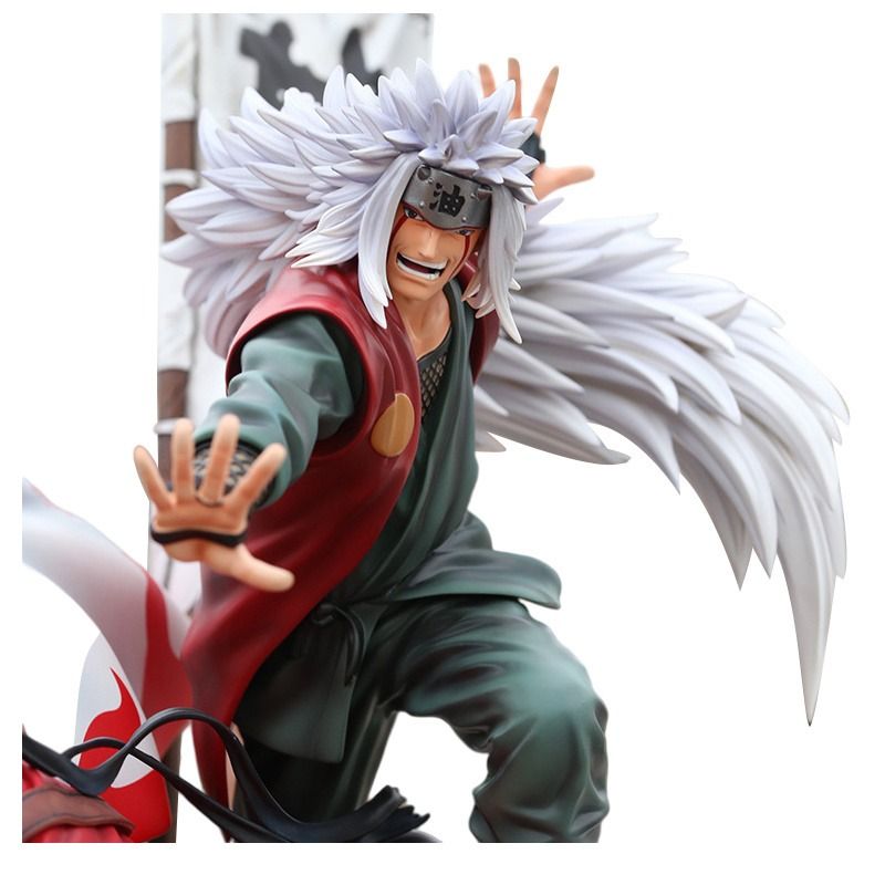 Naruto Shippuden GK Jiraiya Minato Namikaze Naruto Uzumaki Action Figure 40cm Oversize statue