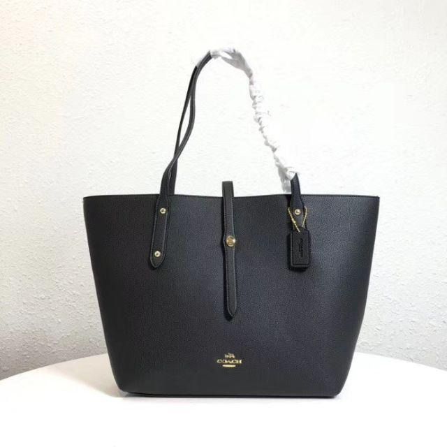 New Coach Original Classic Black Collection Turnlock Button Market