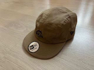 New era 可調式五分割帽 大地卡其 二手