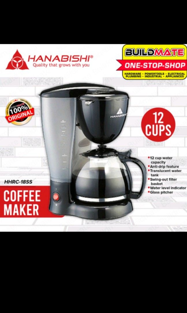 SALE! brand new Hanabishi Coffee Maker with Antidrip feature 12 Cups