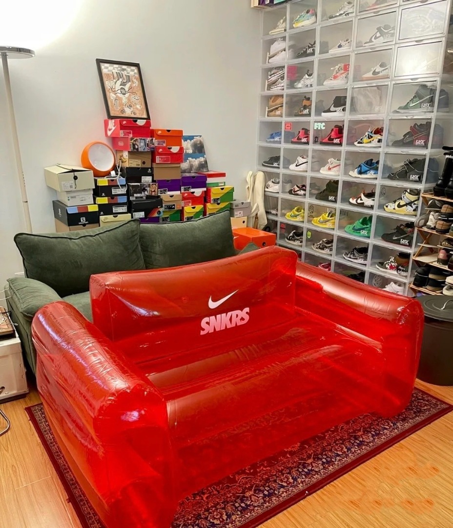 NIKE SNKRS Inflatable Sofa, Furniture & Home Living, Furniture, Sofas