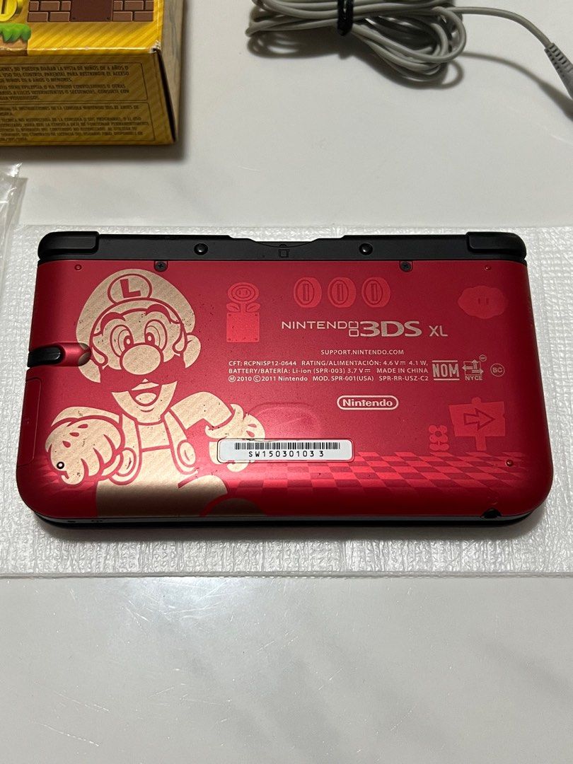 RESERVED Nintendo 3DS XL (Super Mario Bros.2 Gold Edition) w Box, Video