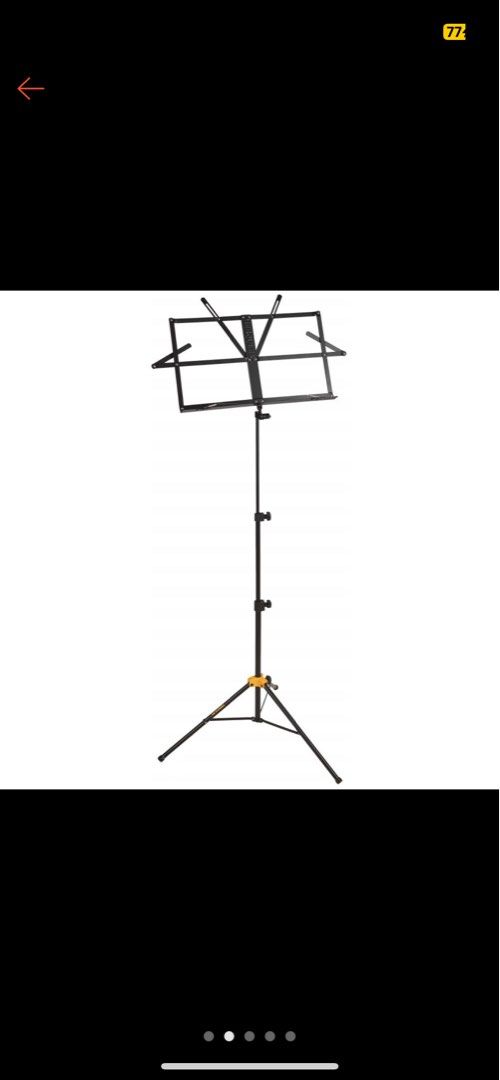 Note stand (Category: Music Accessories) located in Subang Jaya. Submitted by plan8store (Listing ID 1204734162, Image 3). Description: Just the stand. Cod only. Lightly use like new.