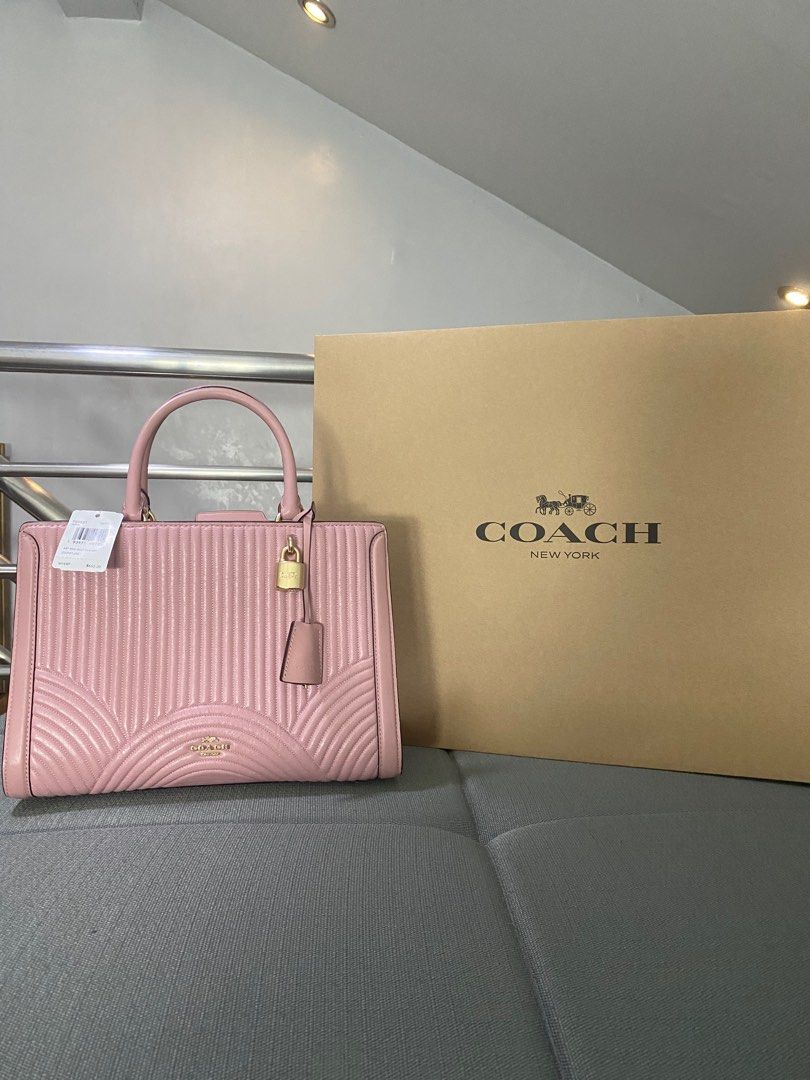 Original Coach Bag Pink w/ Strap, Luxury, Bags & Wallets on Carousell
