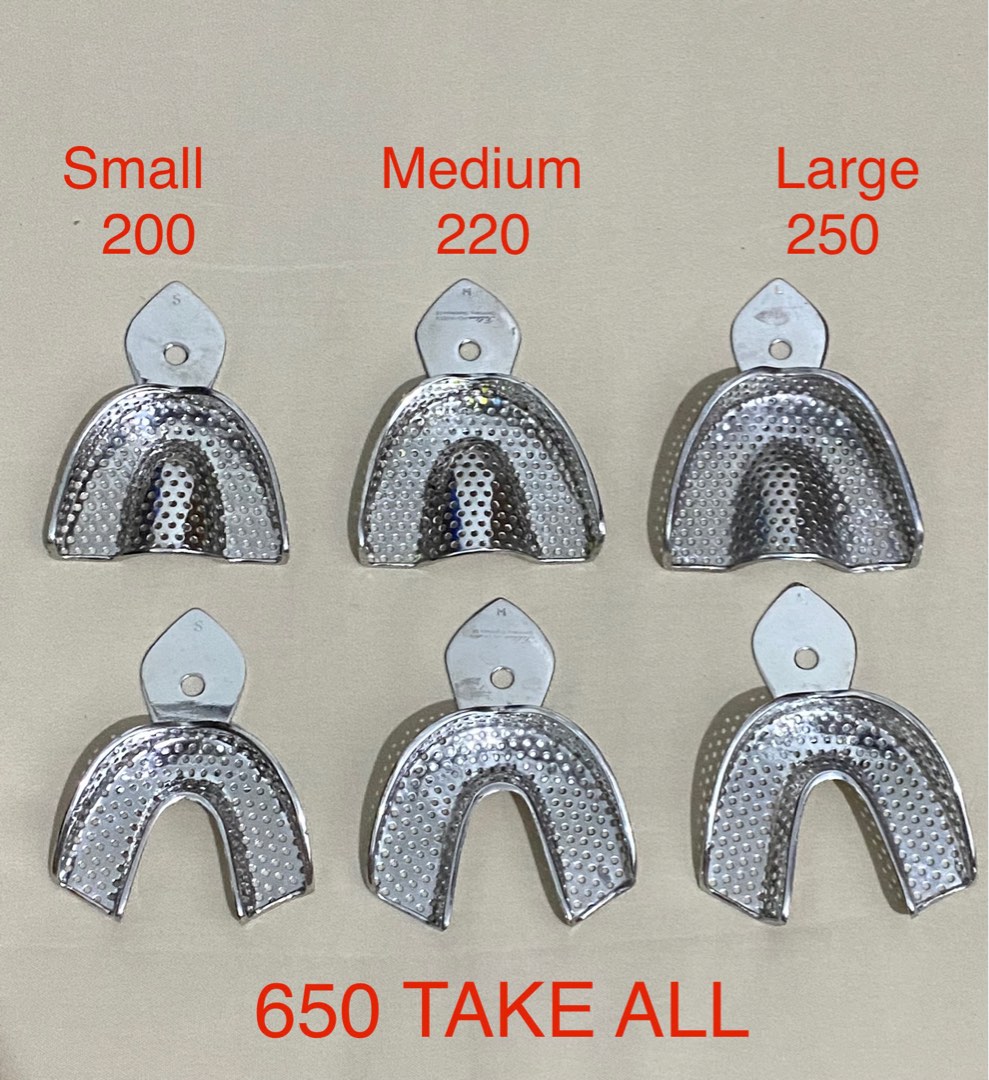 Perforated Impression Tray, Health & Nutrition, Medical Supplies