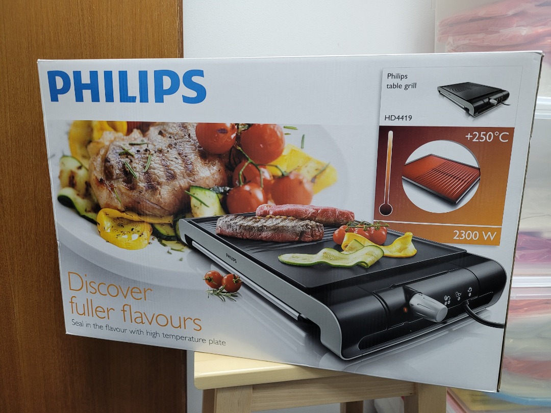 Philips Table grill HD4419, TV & Home Appliances, Kitchen Appliances, BBQ, Grills & Hotpots on