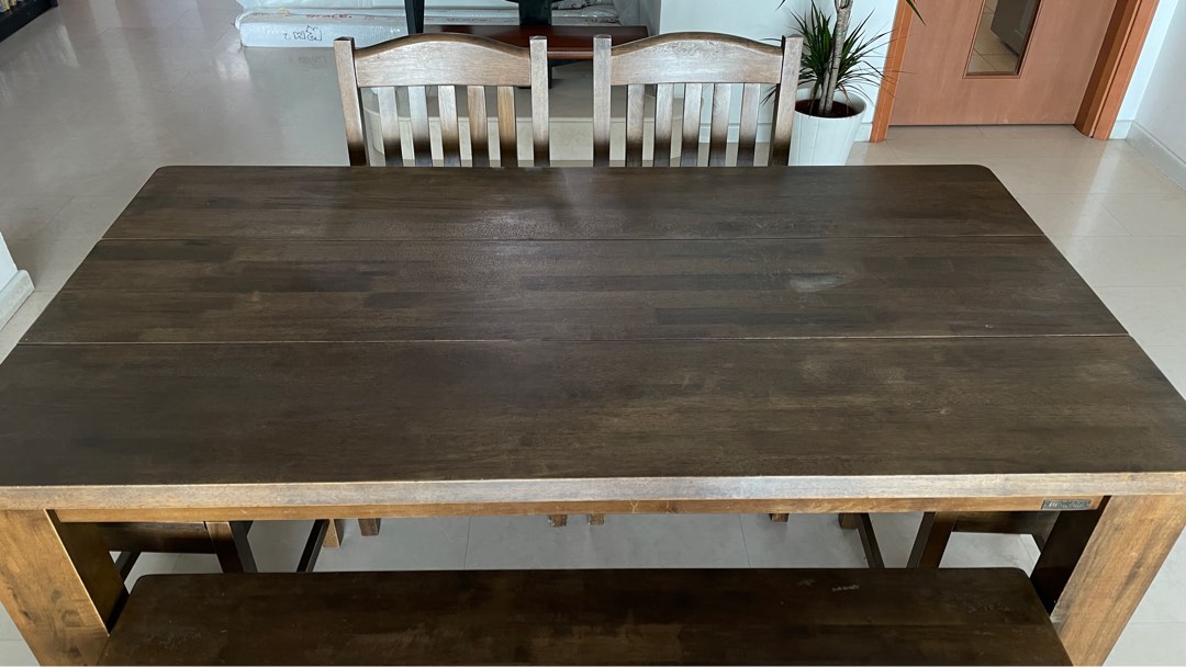 Picket and Rail dining table only, Furniture & Home Living, Furniture