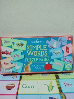 Puzzle pairs: simple words