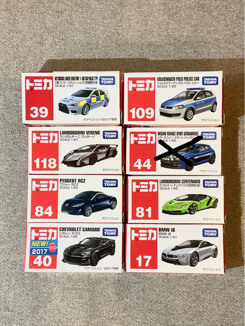 Rare Takara Tomy Tomica Display Model Cars Toy Cars Collection