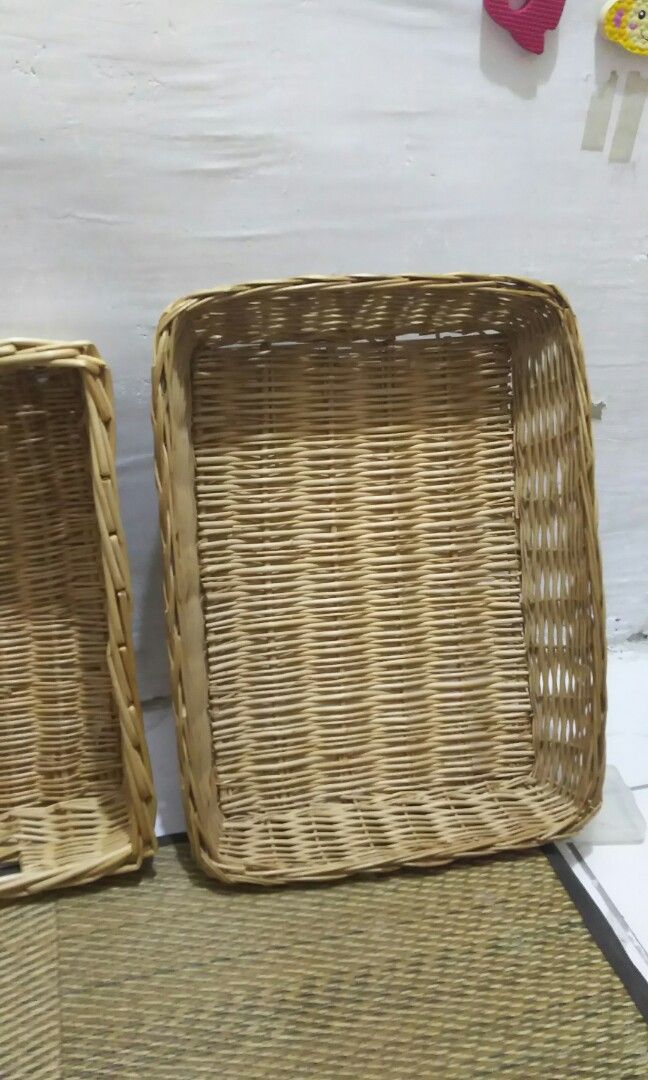 Rattan basket (Category: Gift Baskets & Hampers) located in Quezon City. Submitted by eilgaraje (Listing ID 1204660696, Image 2). Description: as posted used in good condition.