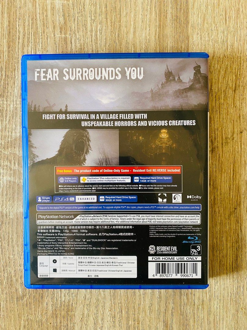 Resident Evil Village PS4, Video Gaming, Video Games, PlayStation on ...