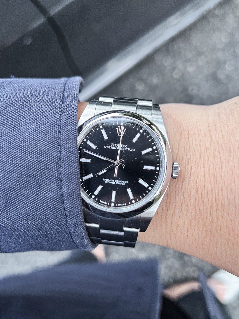 Rolex oyster perpetual hotsell 39 on wrist